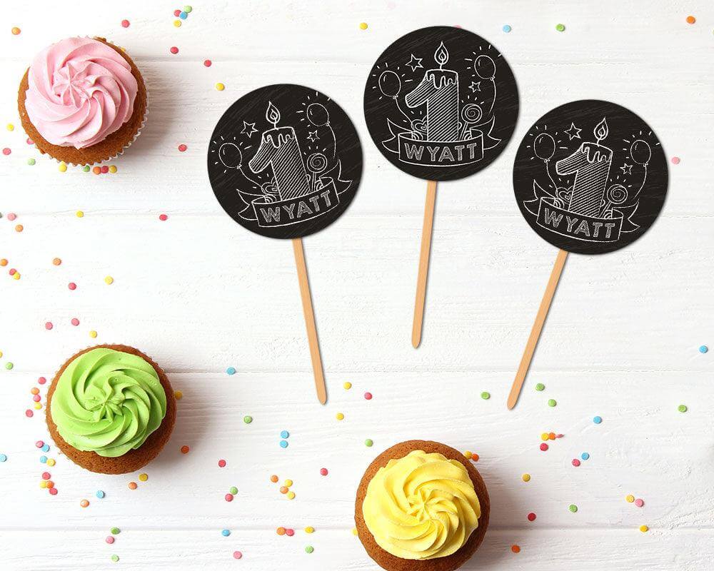 Candle Birthday Cupcake Topper - goprintplus
