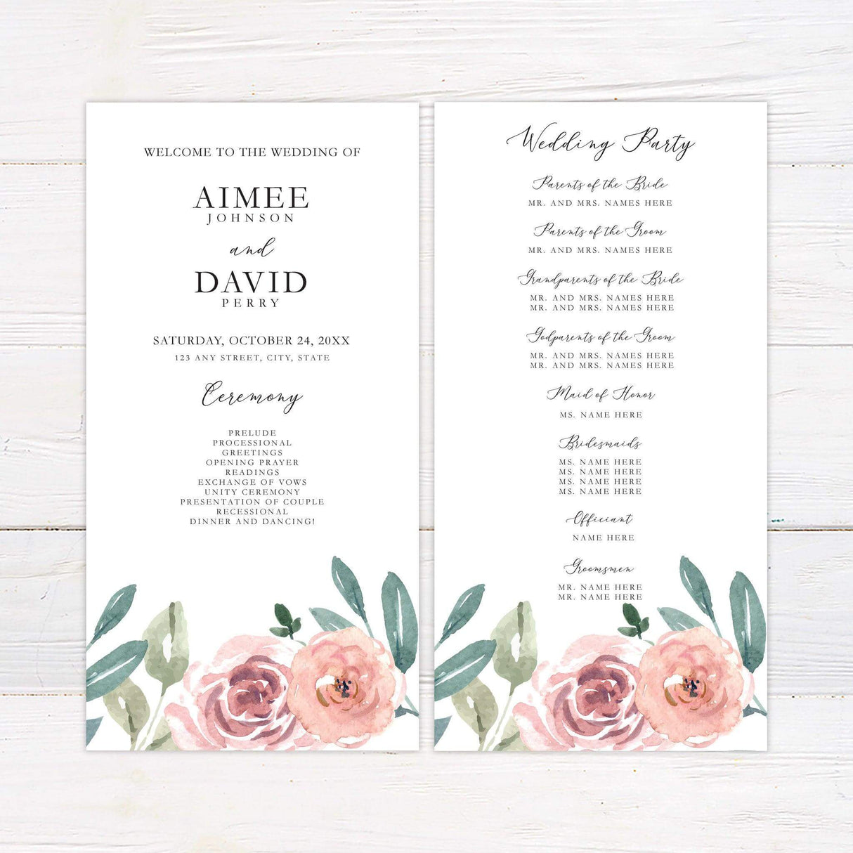 Cascading Bouquet Invitations - goprintplus