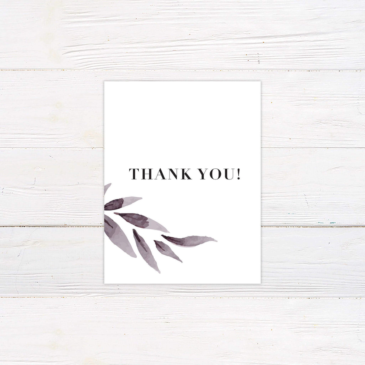 Cascading Leaves Thank You Card - goprintplus