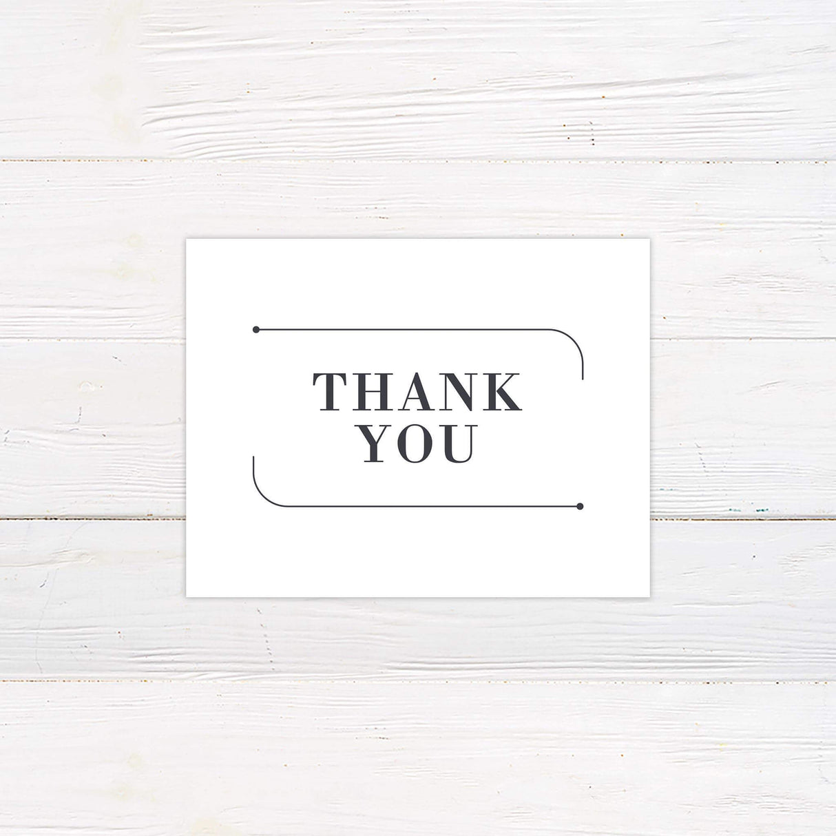 Casual Monogram Thank You Card - goprintplus