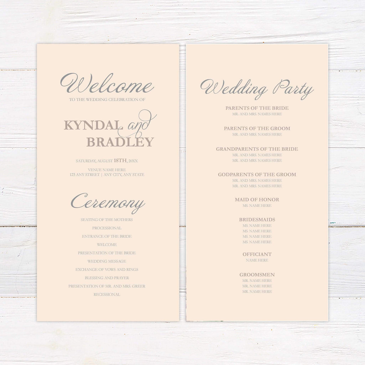 Champagne Floral Corners Invitations - goprintplus