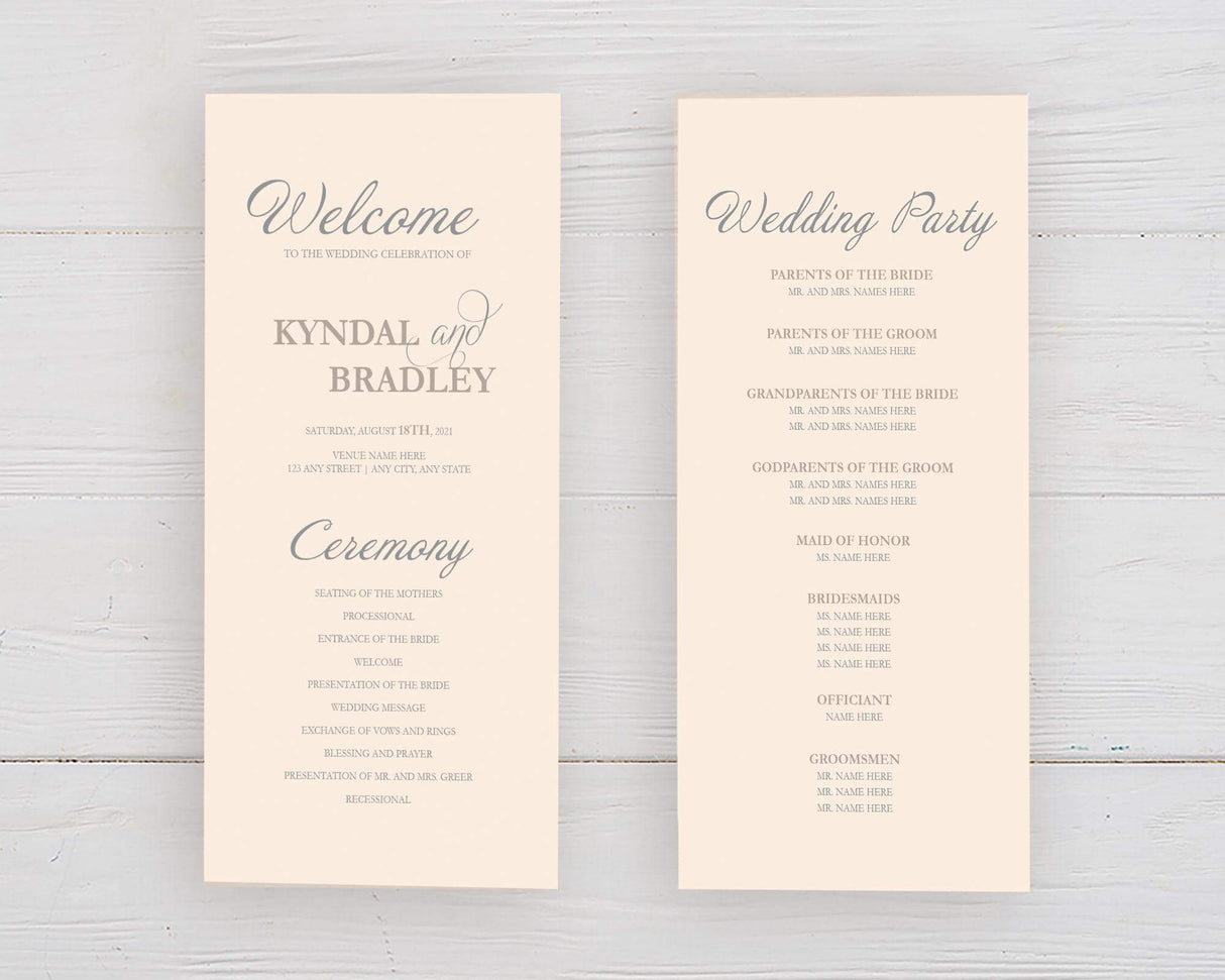 Champagne Floral Corners Program - goprintplus