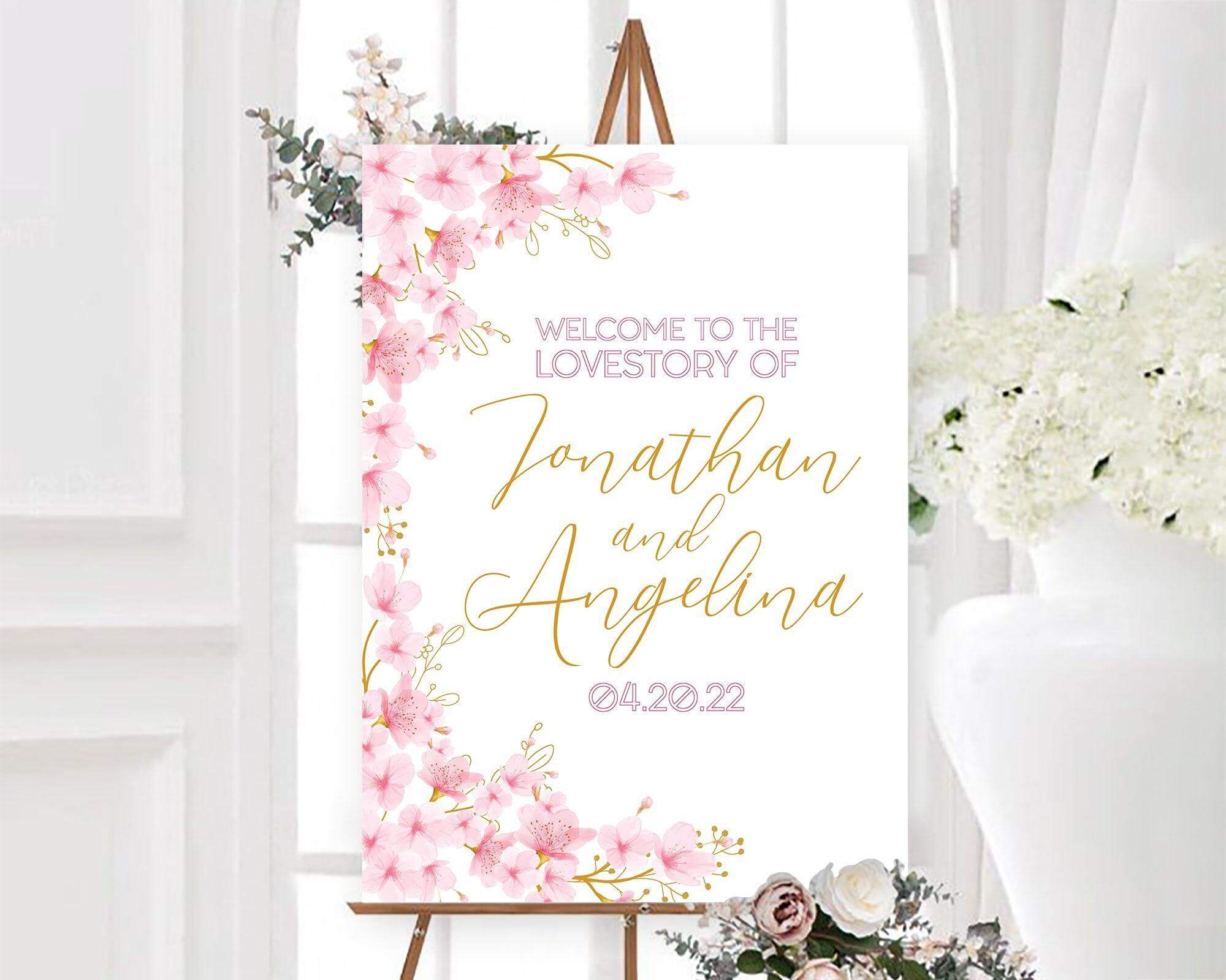 Cherry Blossoms Sign | Go Print Plus