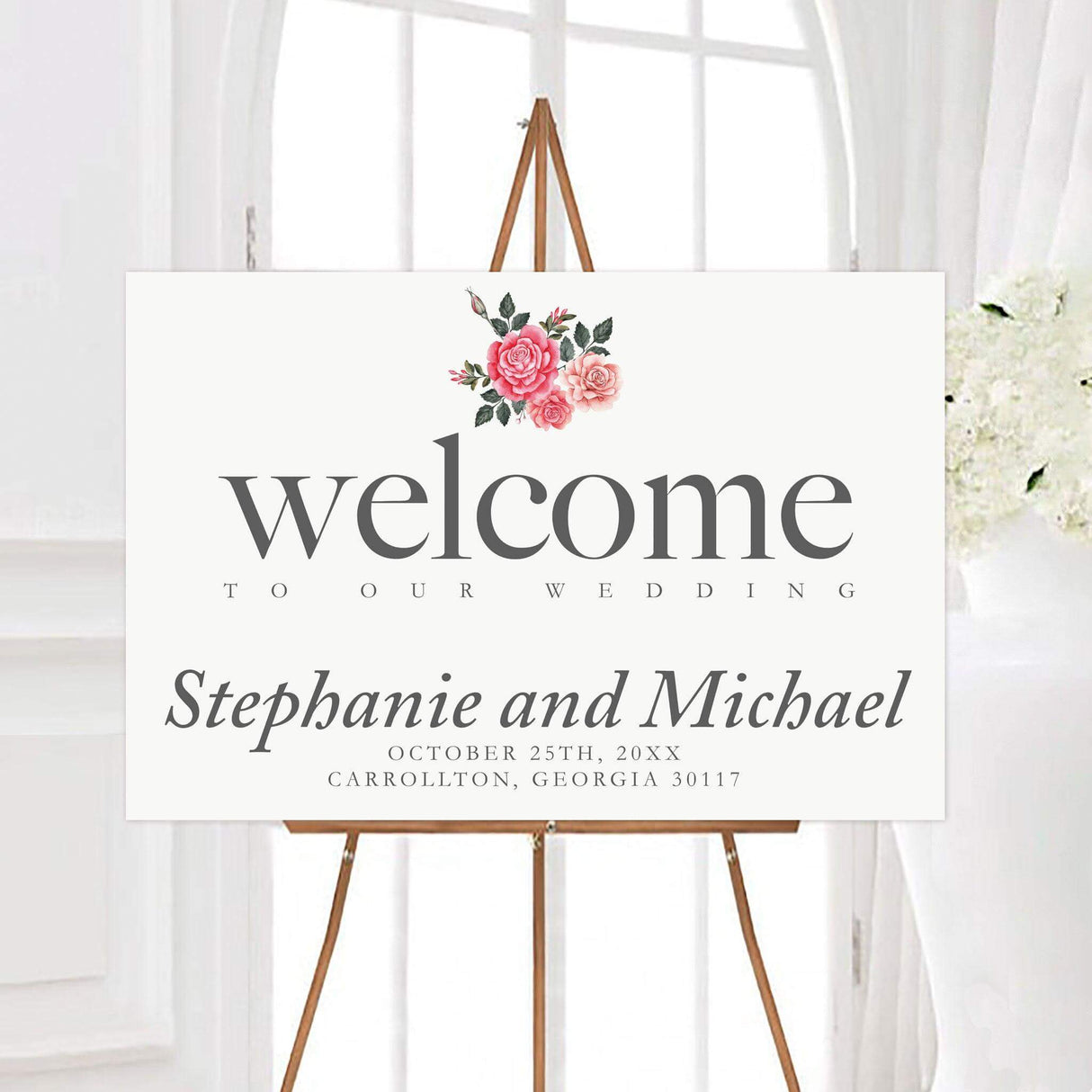 Chic Roses Invitations - goprintplus