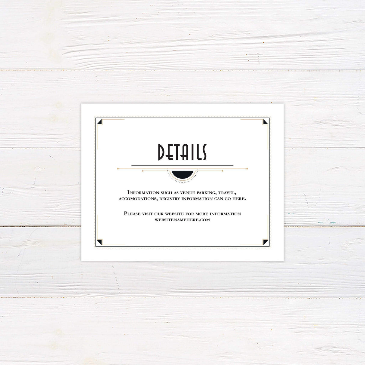 Classic Deco Invitations - goprintplus