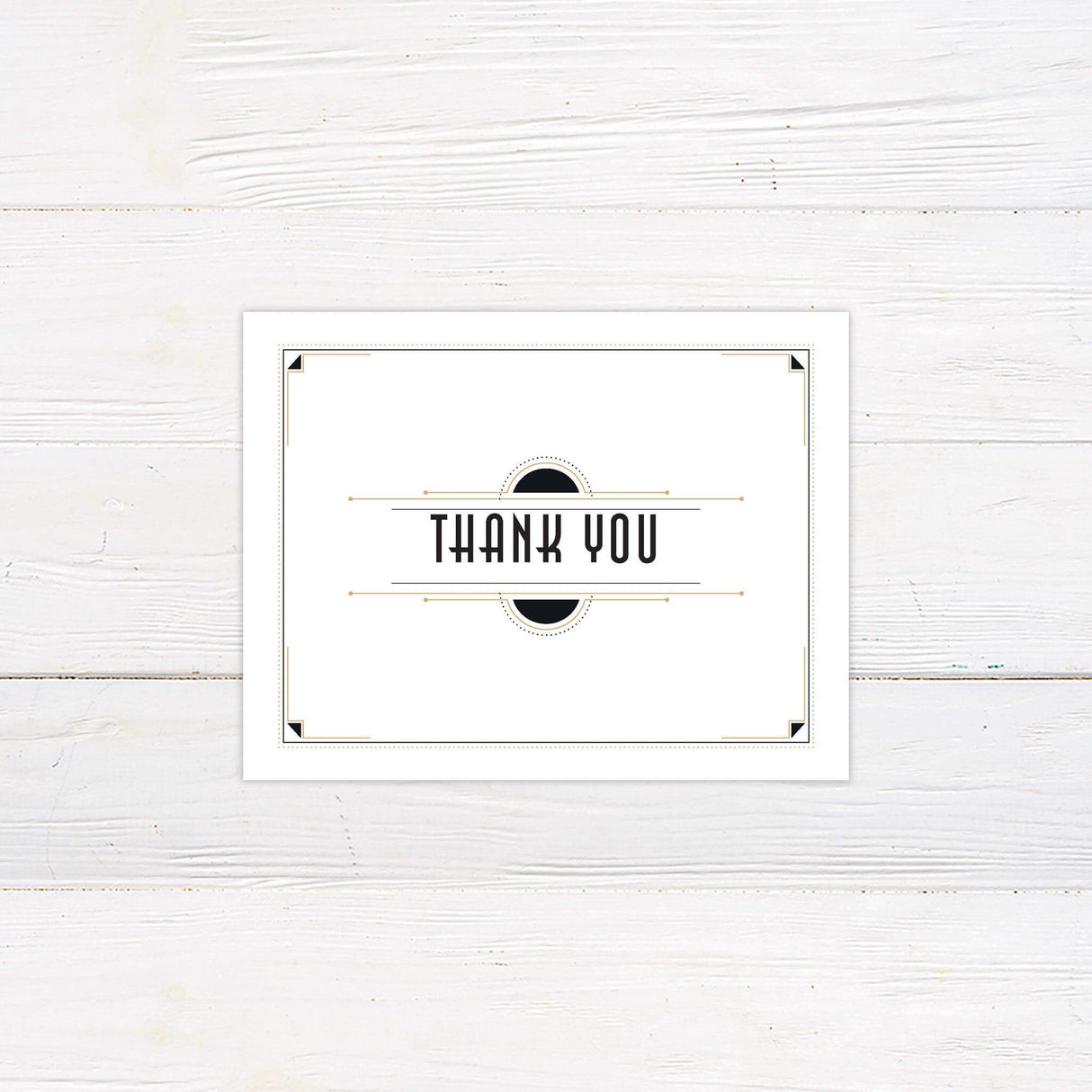 Classic Deco Thank You Card - goprintplus