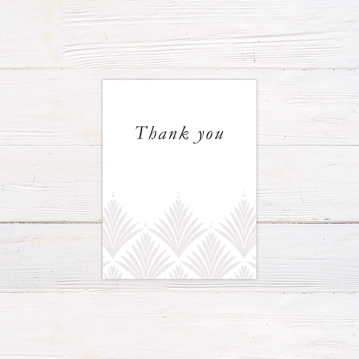 Classic Gatsby Thank You Card - goprintplus