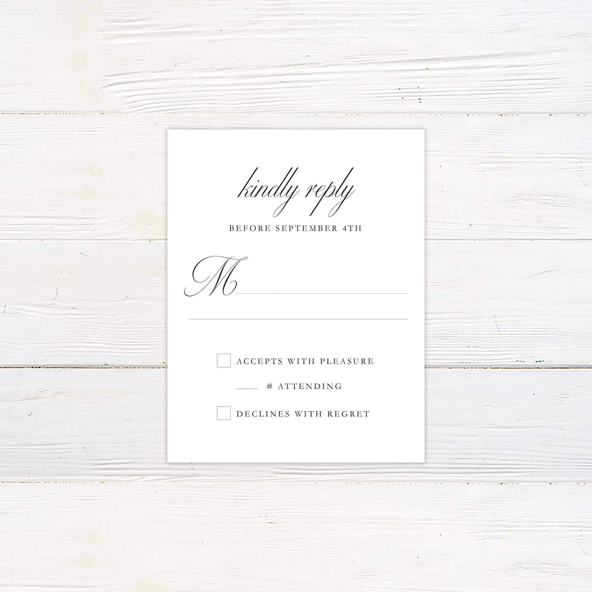 Classic RSVP - goprintplus