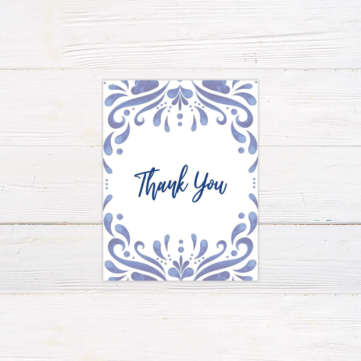 Cobalt Tile Invitations - goprintplus