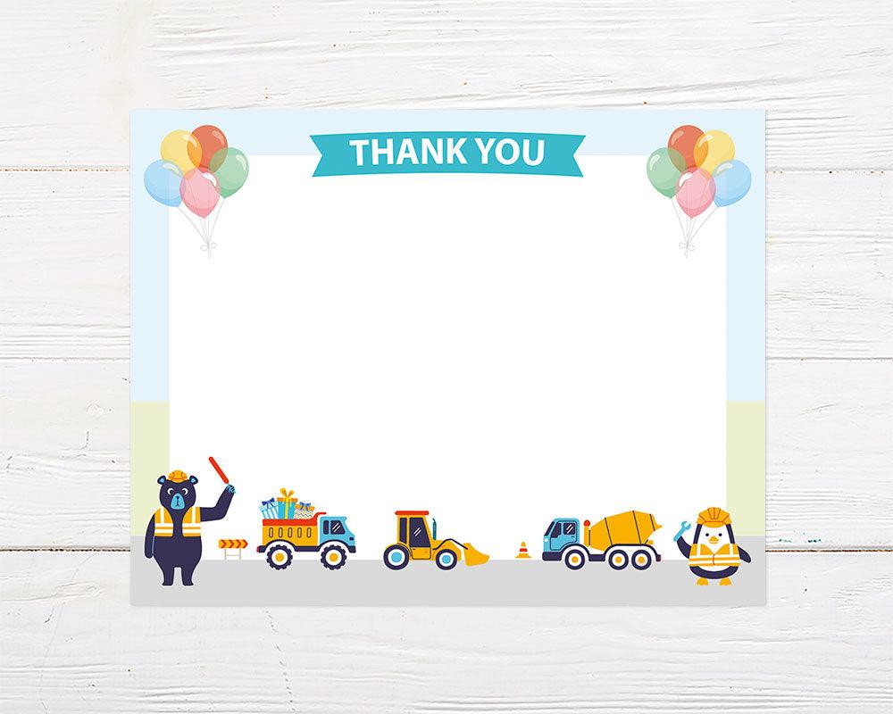 Construction Site Thank You Card - goprintplus