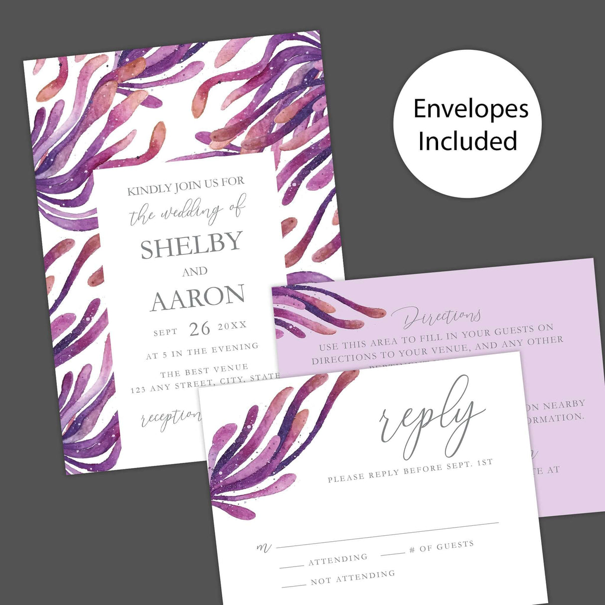 Invitaciones de arrecife de coral