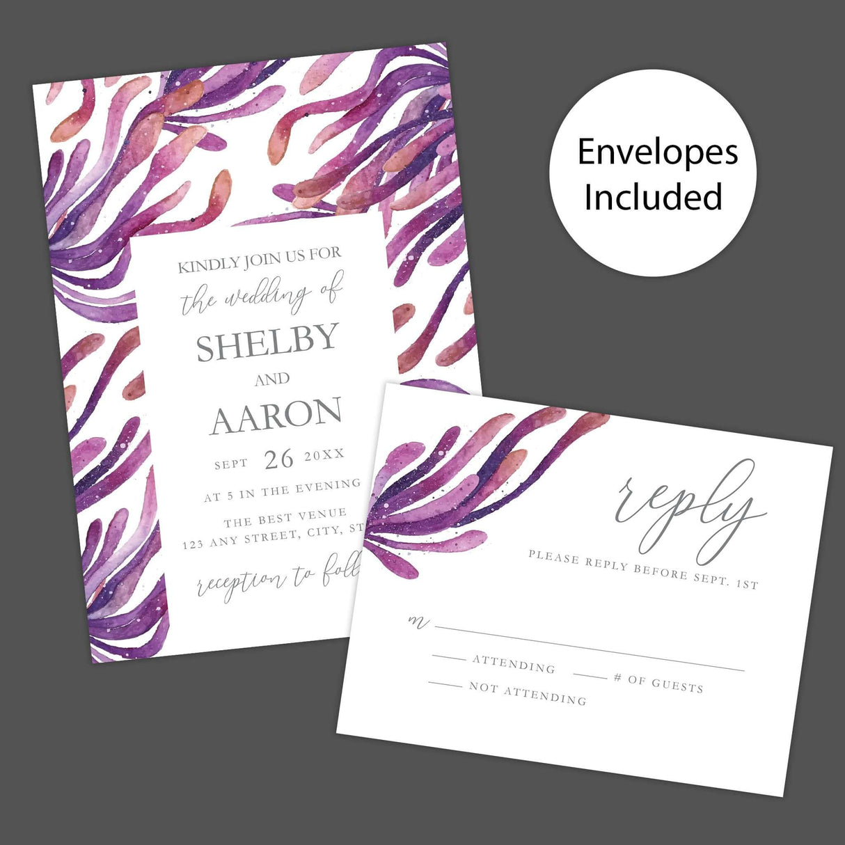 Invitaciones de arrecife de coral