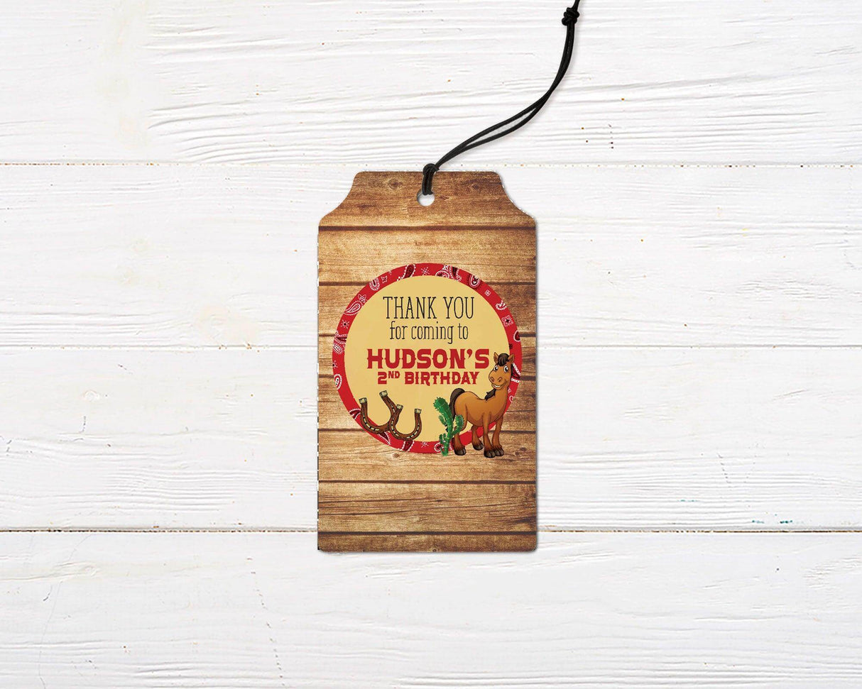 Cowboy Favor Tag - goprintplus