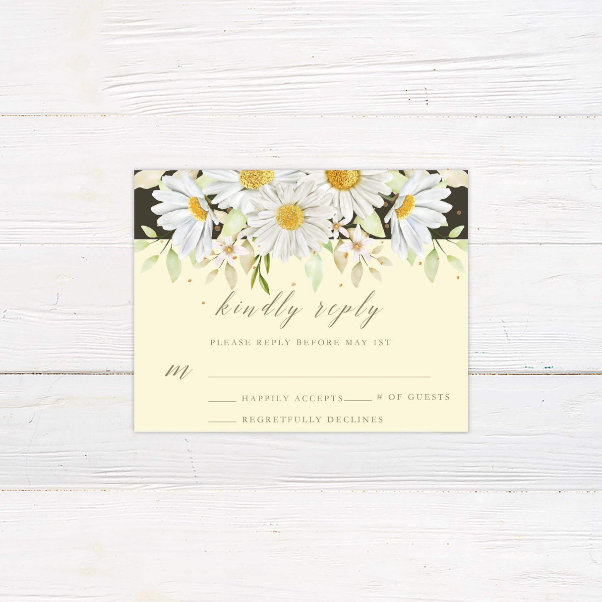 Daisy Invitations - goprintplus