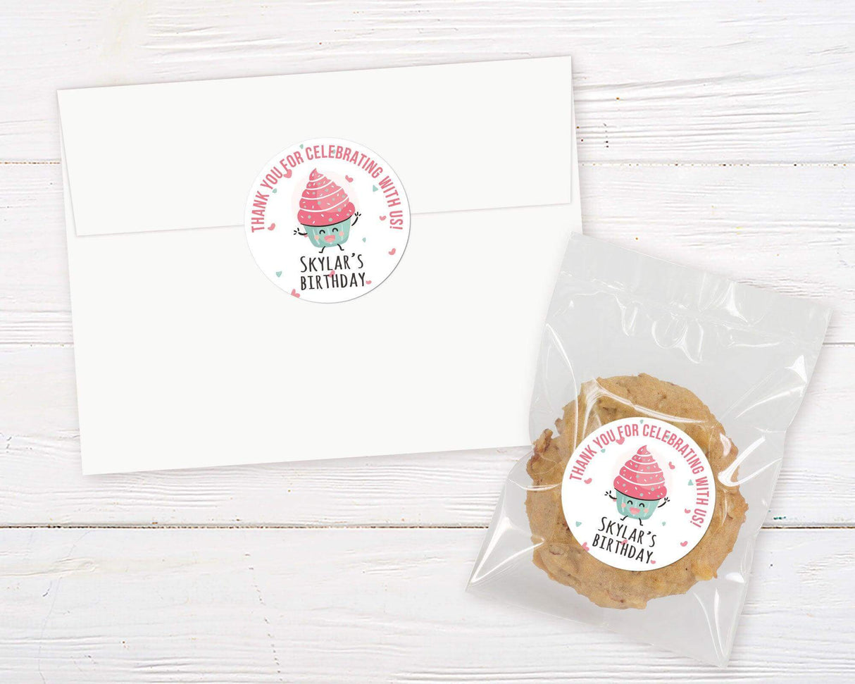 Dancing Cupcake Sticker - goprintplus