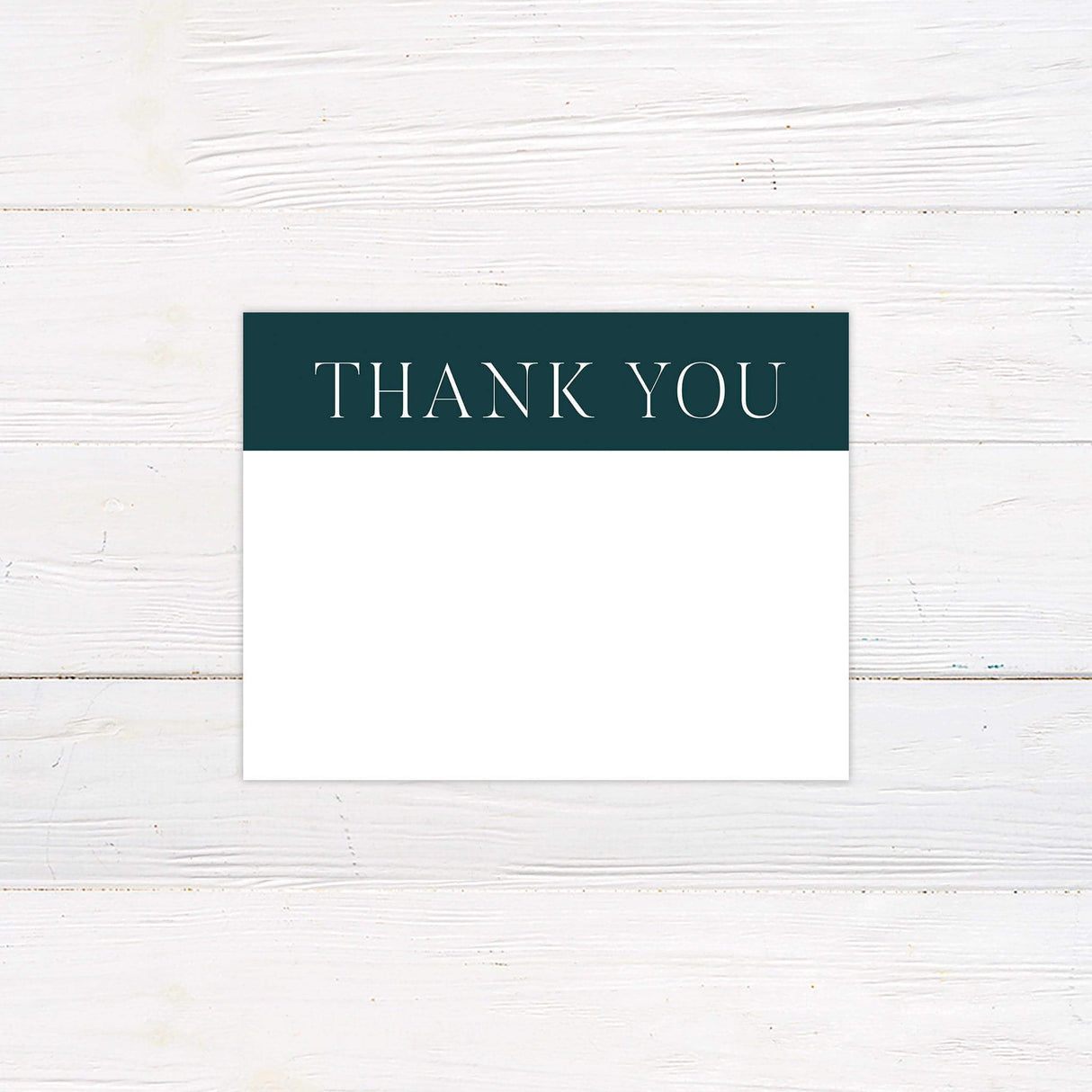 Dark Teal Thank You Card - goprintplus