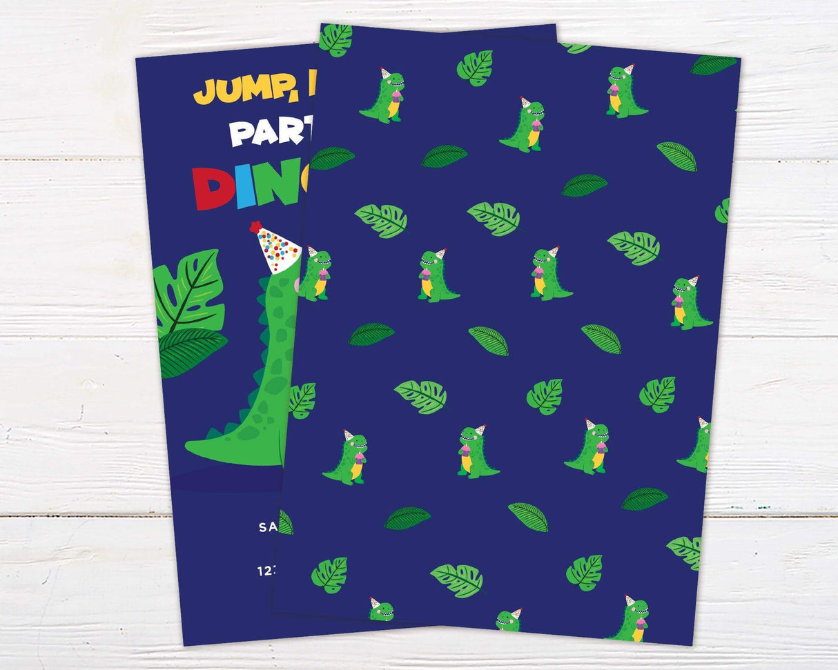 Dino Birthday Invitations - goprintplus