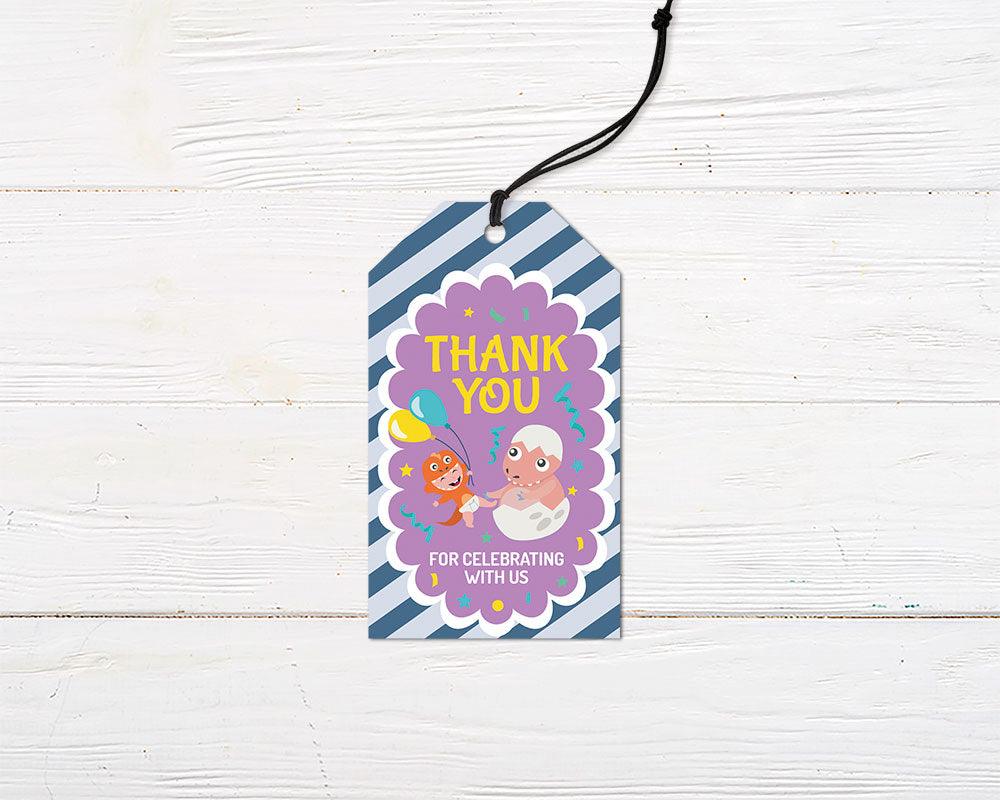Dinosaur Birthday Favor Tag - goprintplus