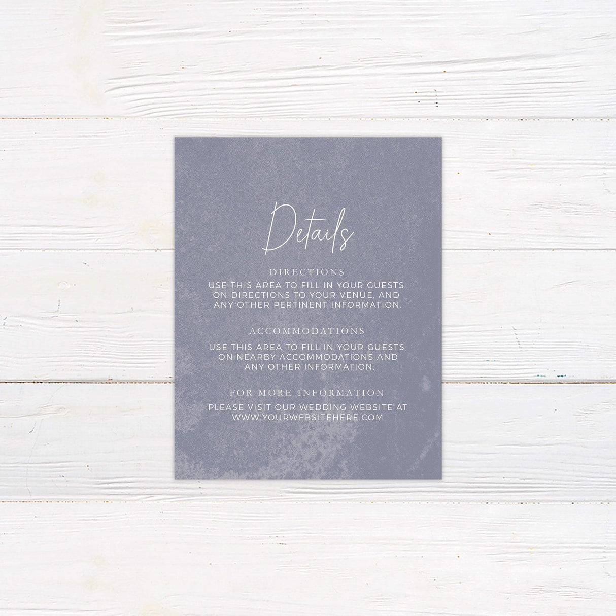Distressed Blue Invitations - goprintplus