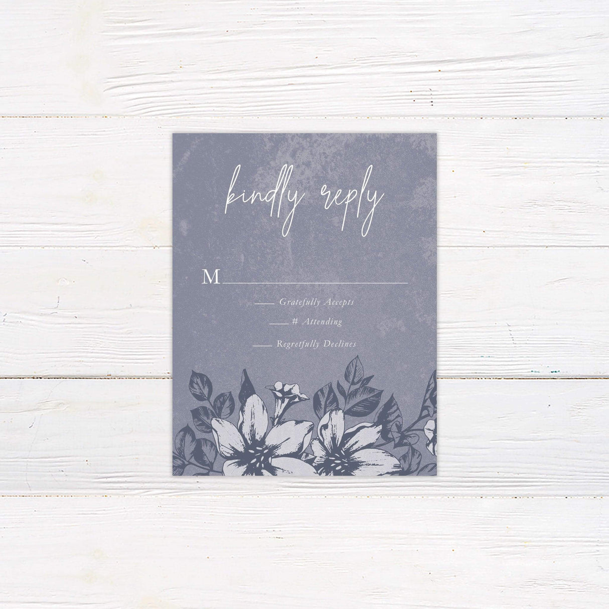 Distressed Blue Invitations - goprintplus