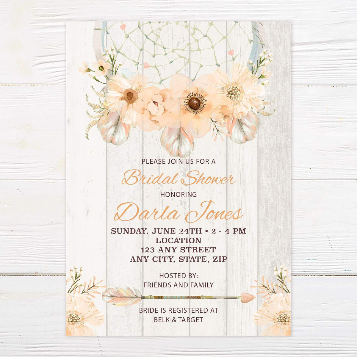 Dream Catcher Invitation | Go Print Plus
