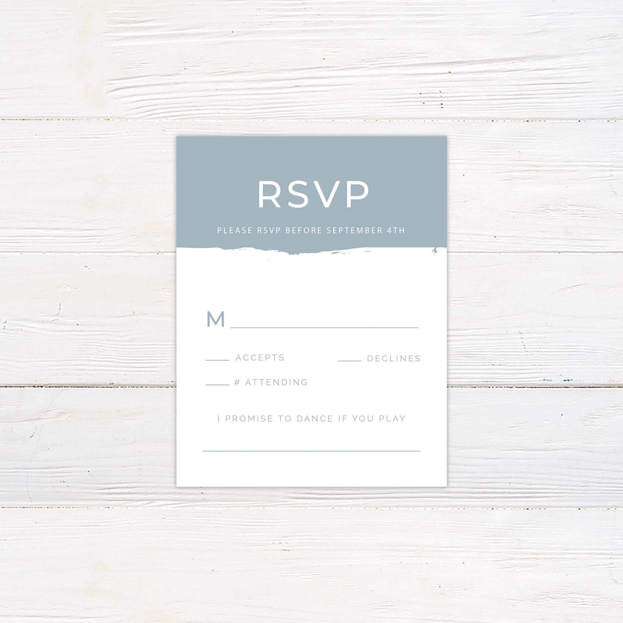 Dusty Blue Invitations - goprintplus