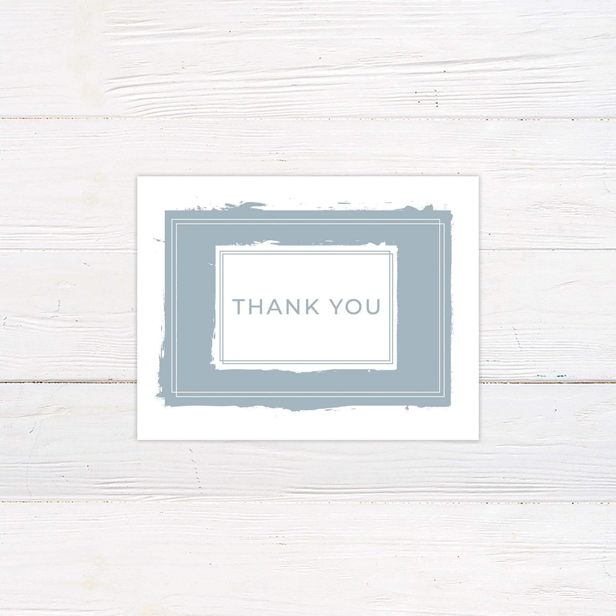 Dusty Blue Thank You Card - goprintplus