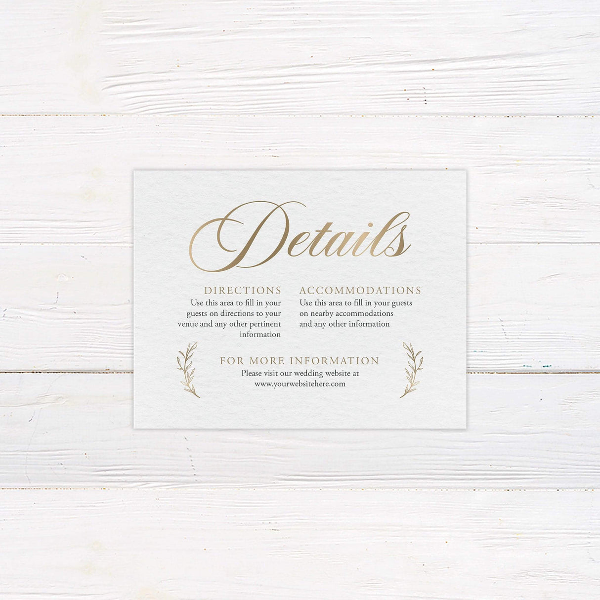 Elegant Initials Details Cards - goprintplus
