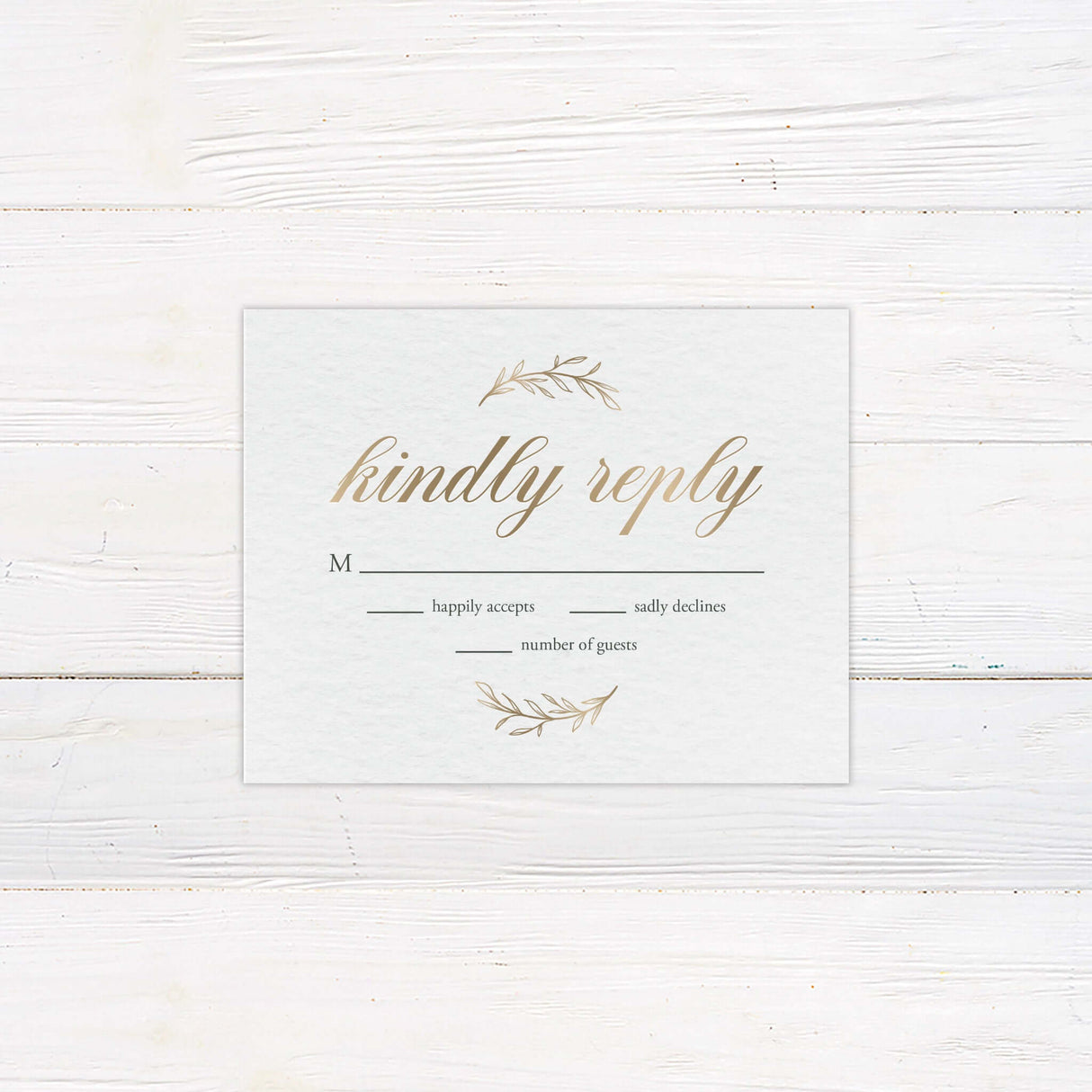 Elegante Initialen RSVP