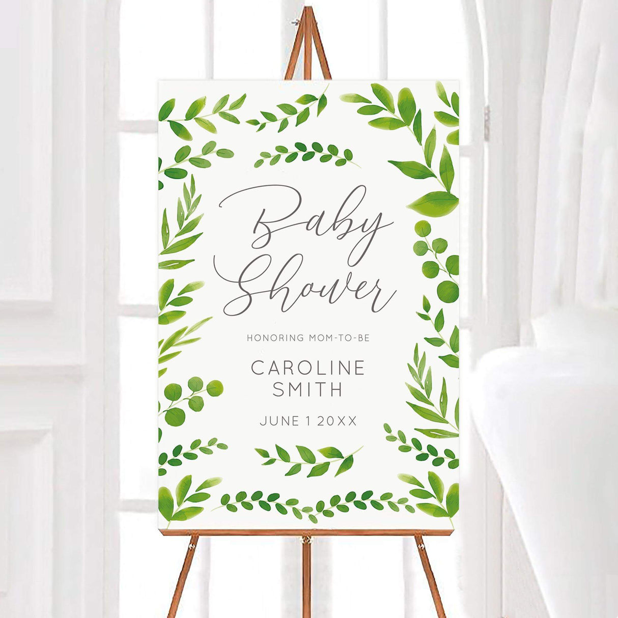 Elegant Leaf Shower - goprintplus