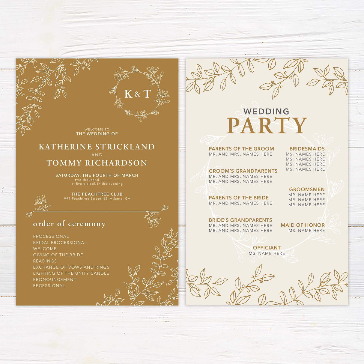 Elegant Monogram Invitations - goprintplus
