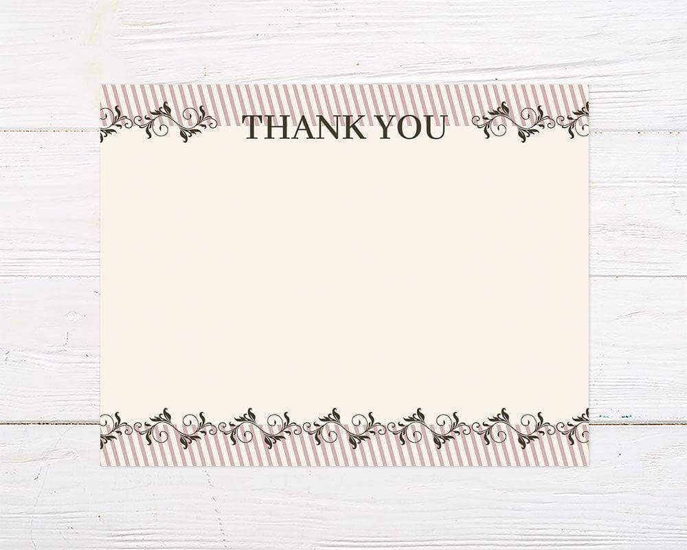 Elegant Vine Thank You Card - goprintplus