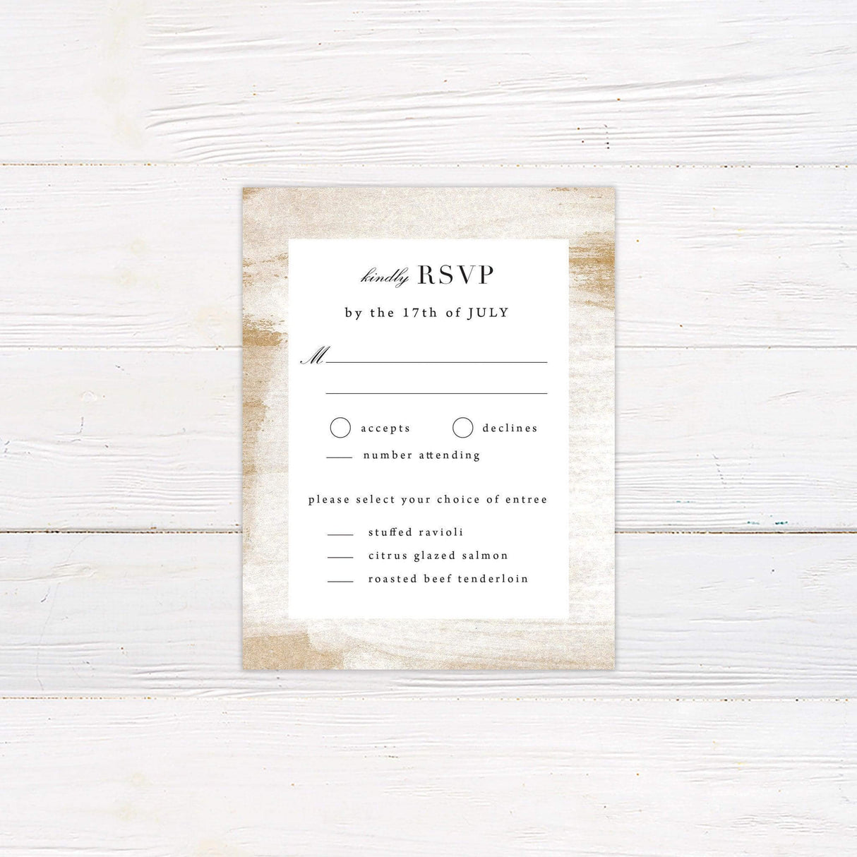 Etched Sand RSVP - goprintplus