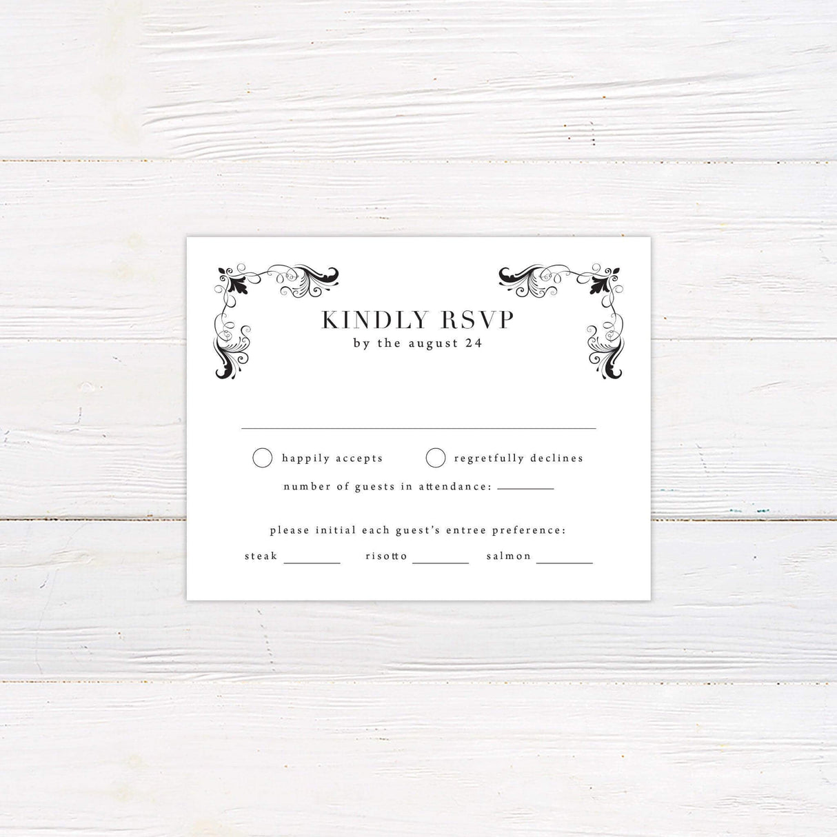 Exquisite Border RSVP - goprintplus