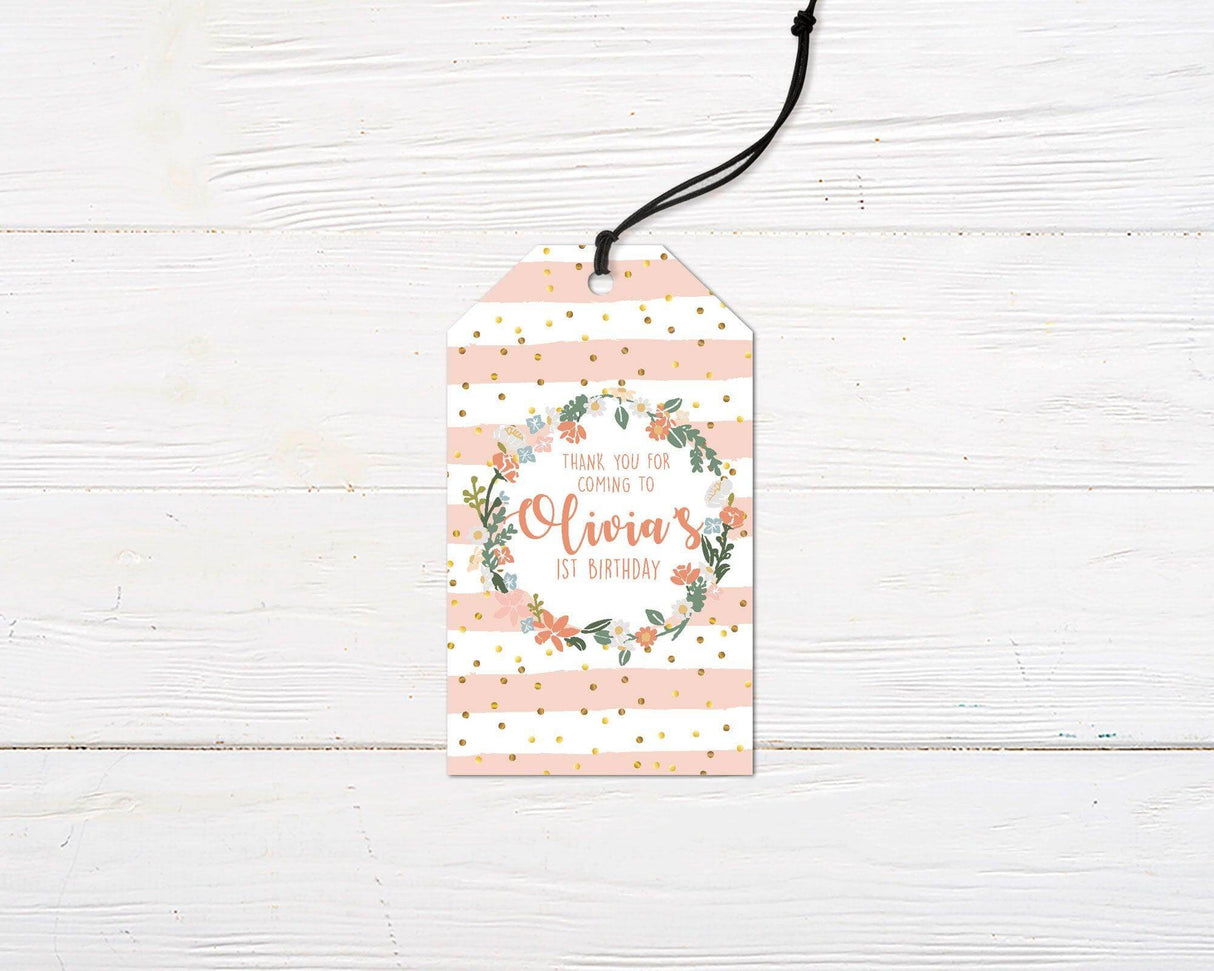 Fairy Birthday Favor Tag - goprintplus