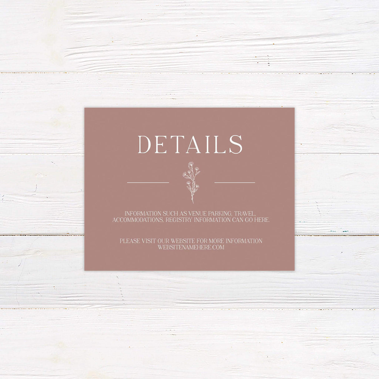 Floral Accent Details Cards - goprintplus