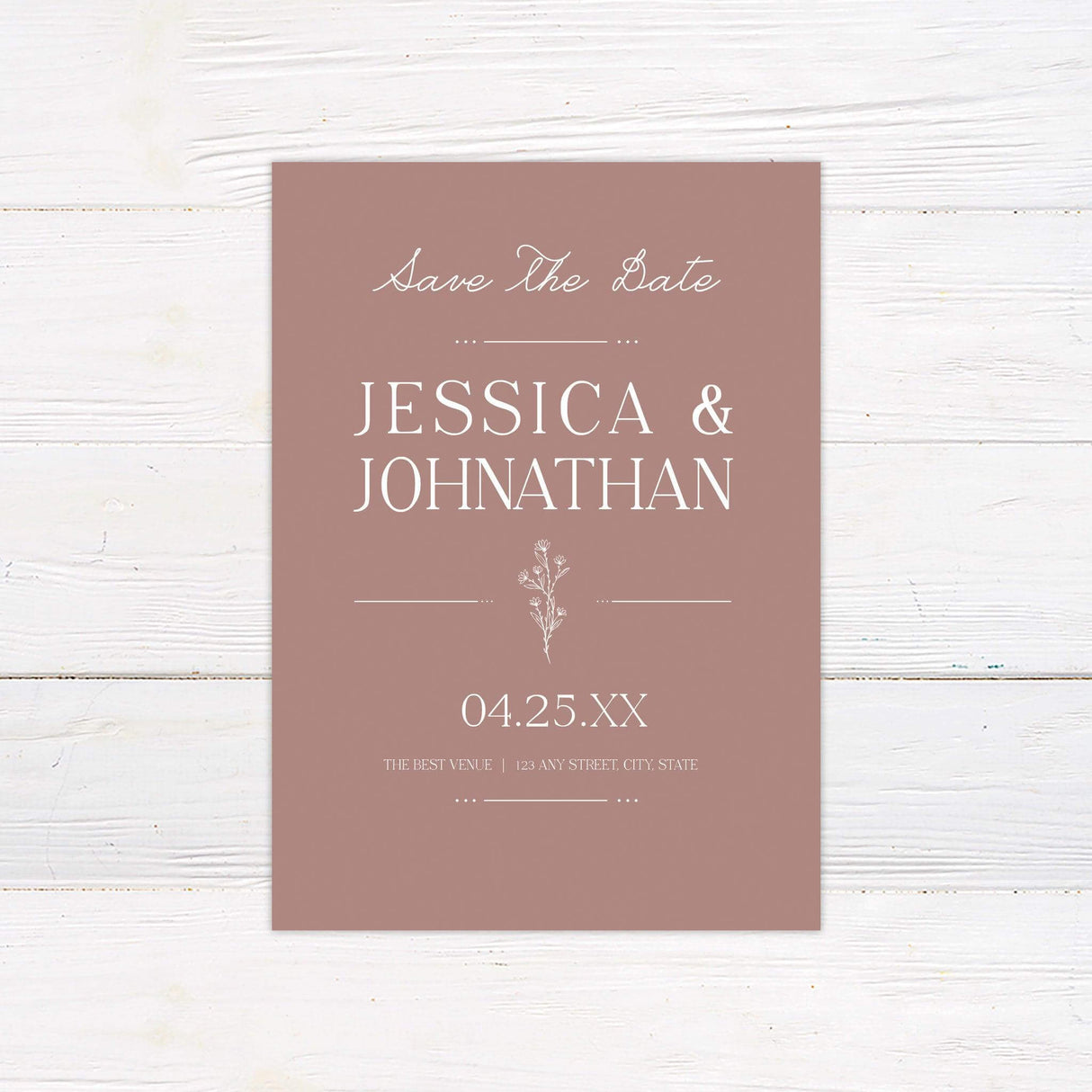 Floral Accent Invitations - goprintplus
