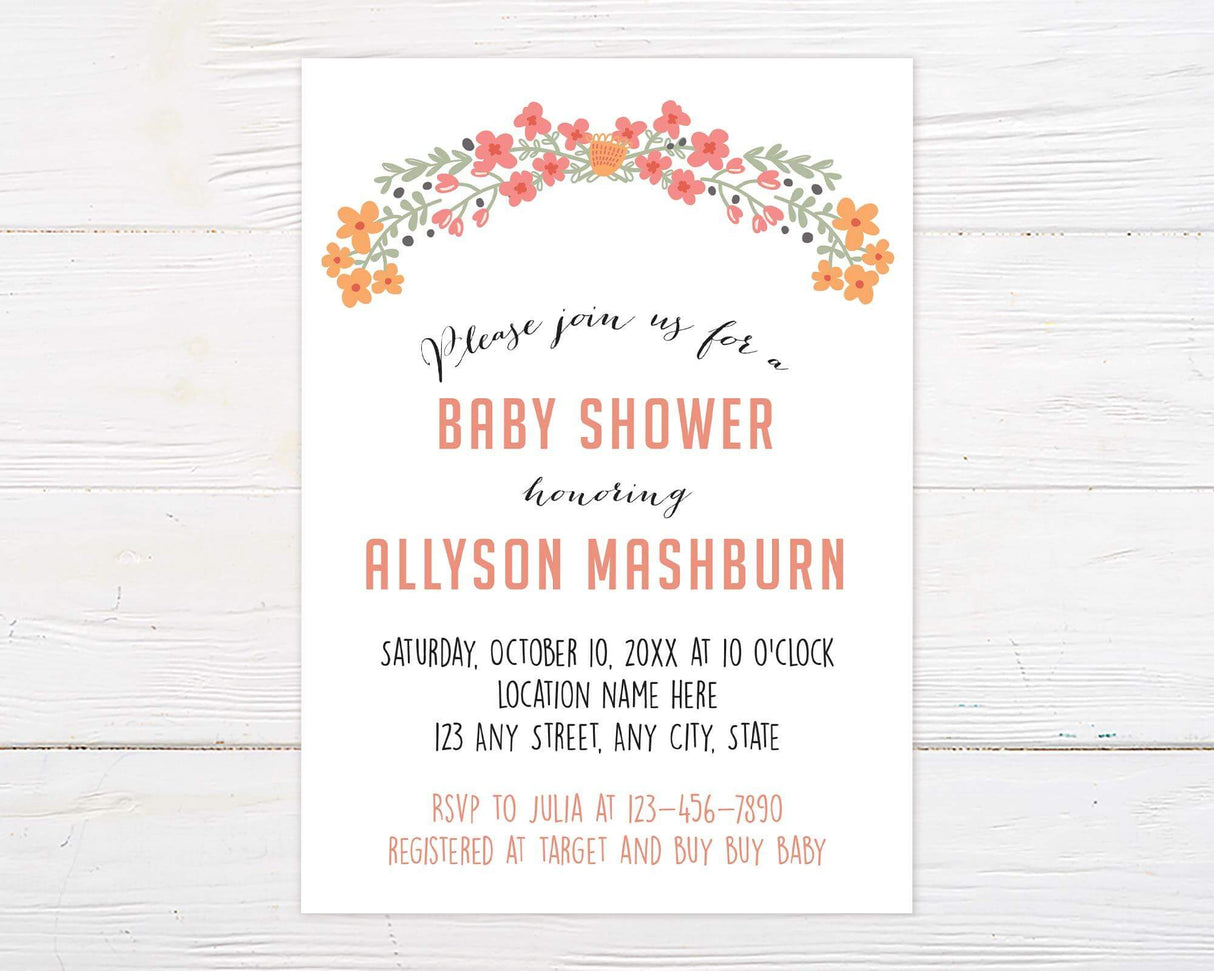 Floral Arch Shower - goprintplus