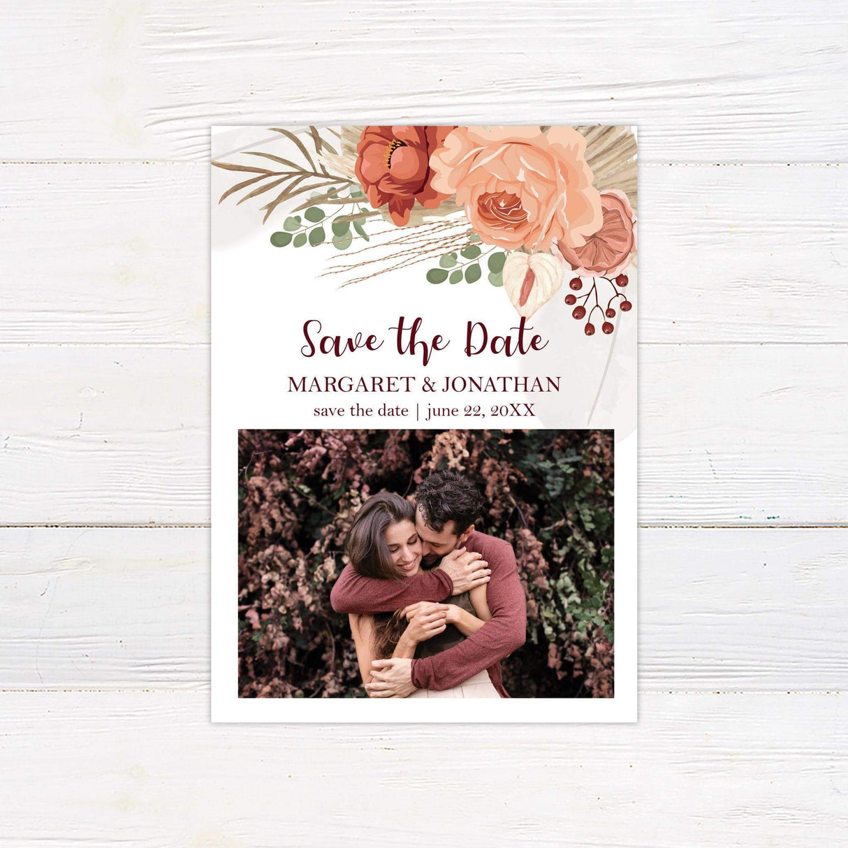 Floral Boho Invitations - goprintplus