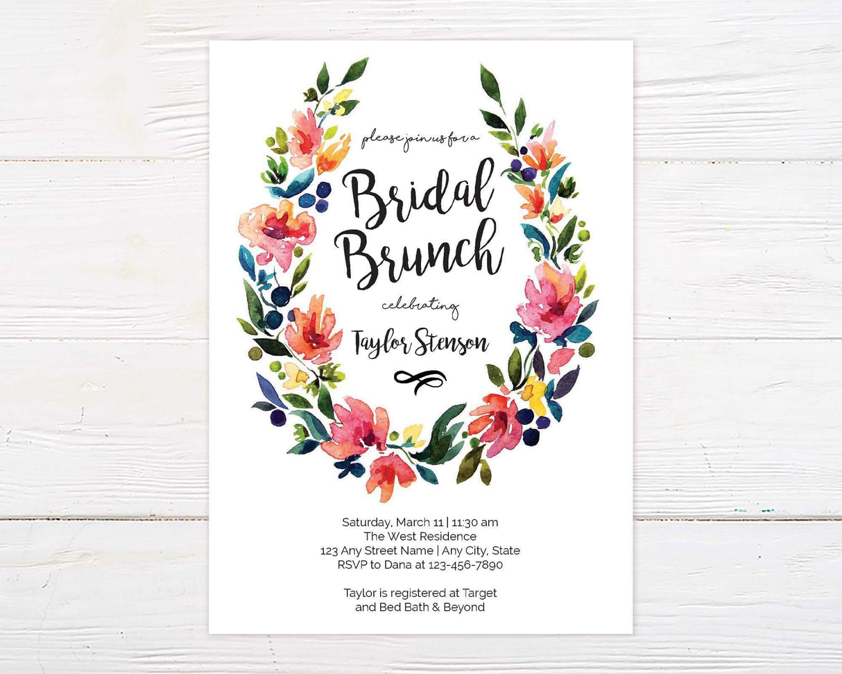 Celebrate the bride-to-be with our gorgeous Floral Horseshoe Invitation! Show her your love and excitement by planning a truly special bridal shower that reflects her unique style and personality. This stunning invitation sets the tone for a perfect event, conveying all the important details to your guests.