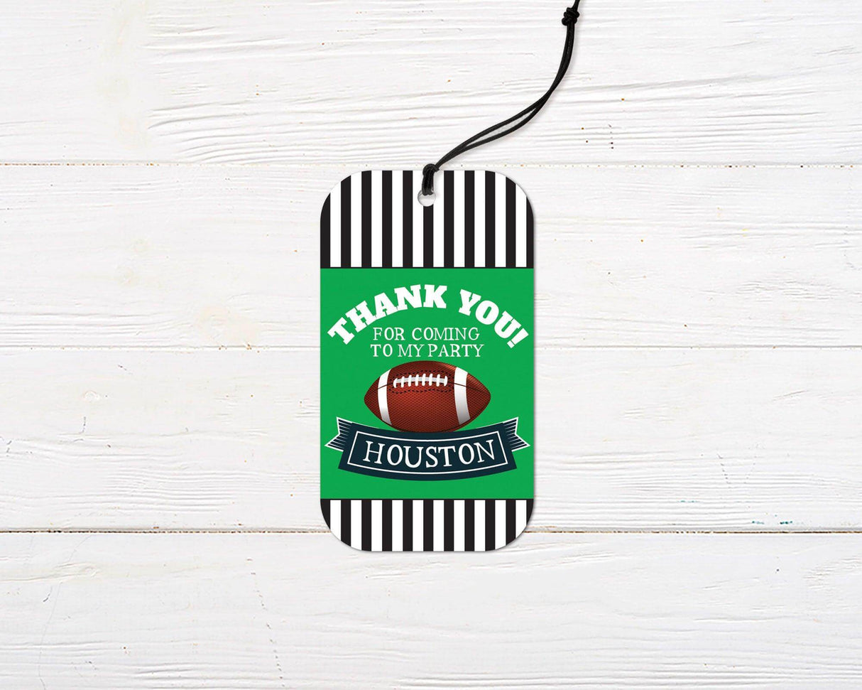 Football Party Favor Tag - goprintplus