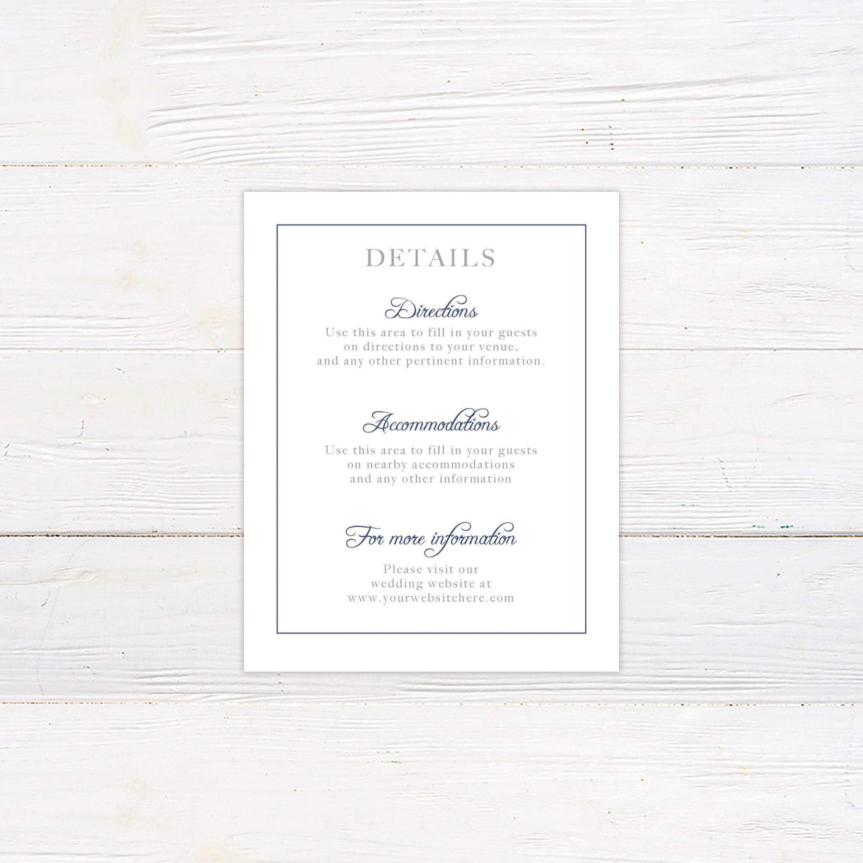 Formal Marriage Details Cards - goprintplus