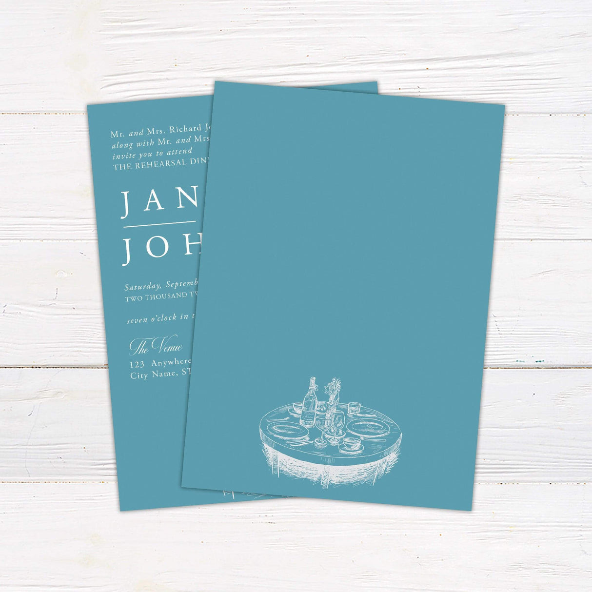 Formal Table Invitation - goprintplus