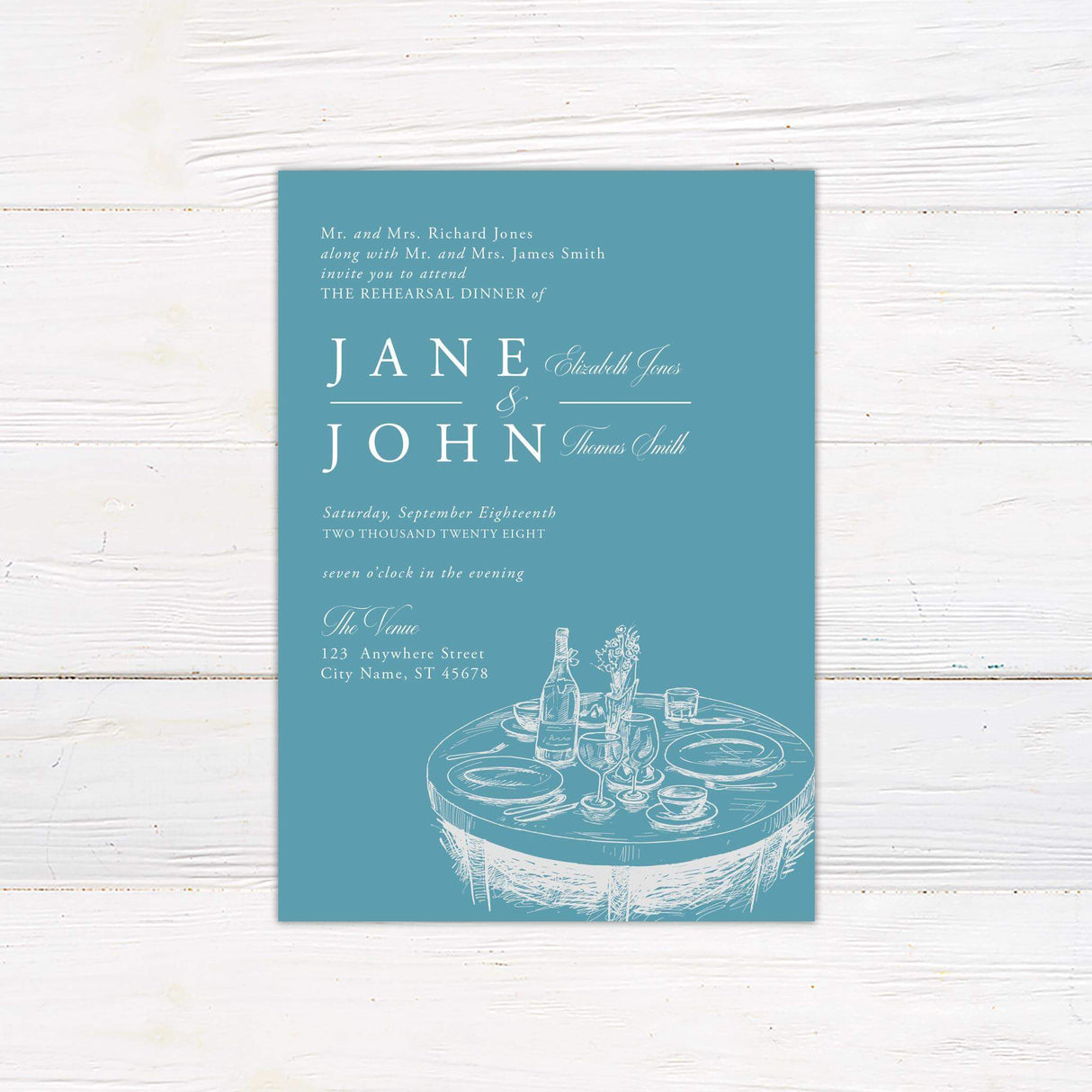 Formal Table Invitation - goprintplus