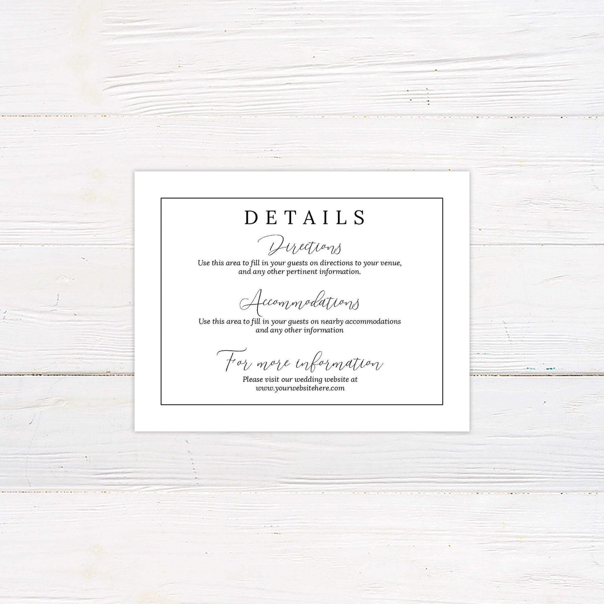 Formal Wreath Details Card - goprintplus