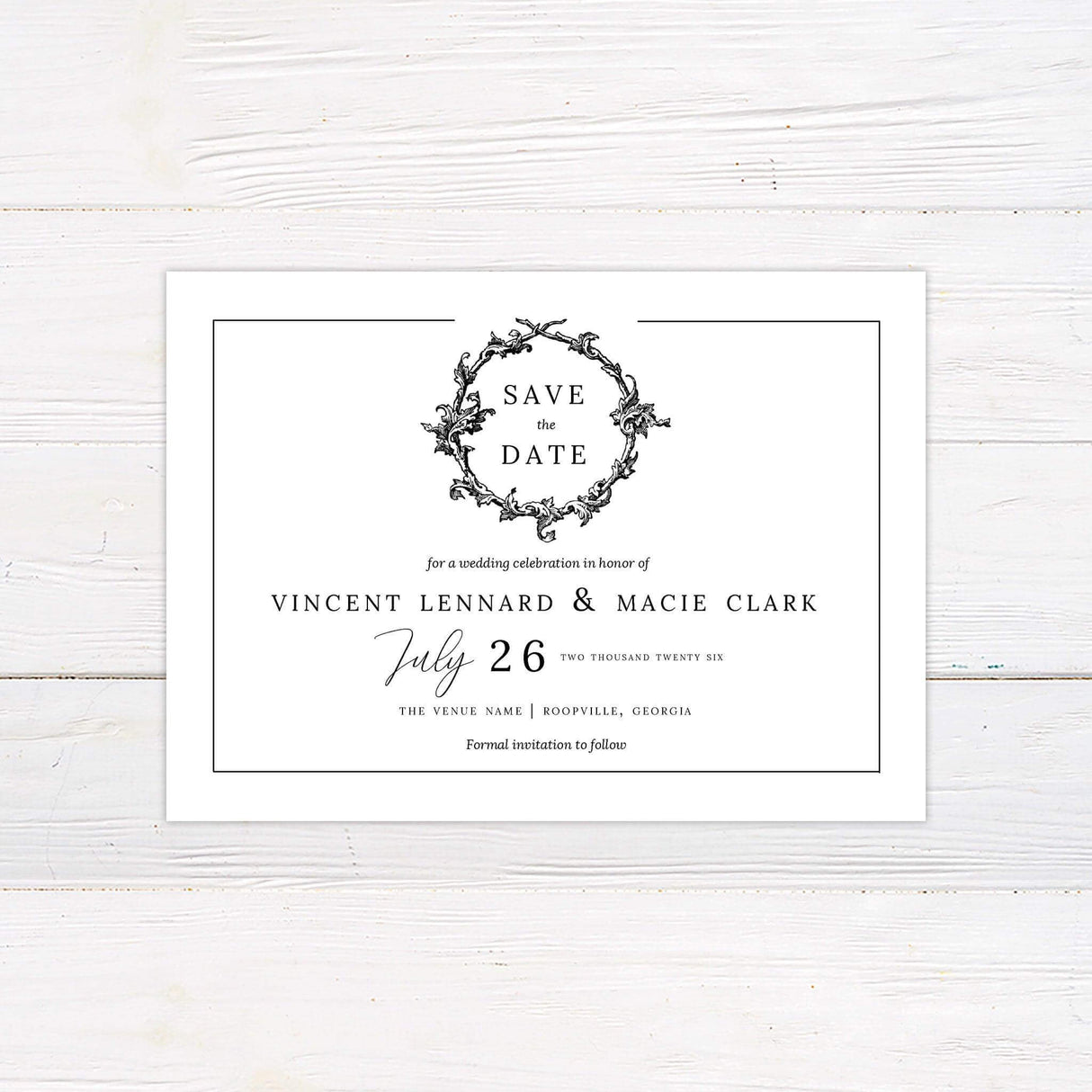 Formal Wreath Invitations - goprintplus