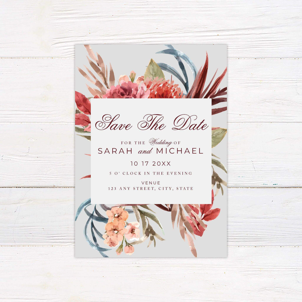 Fresh Blooms Invitations - goprintplus