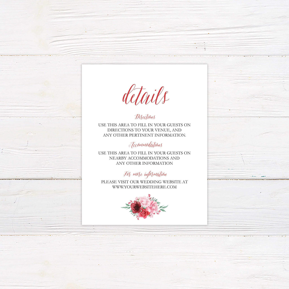 Garden Party Details Cards - goprintplus