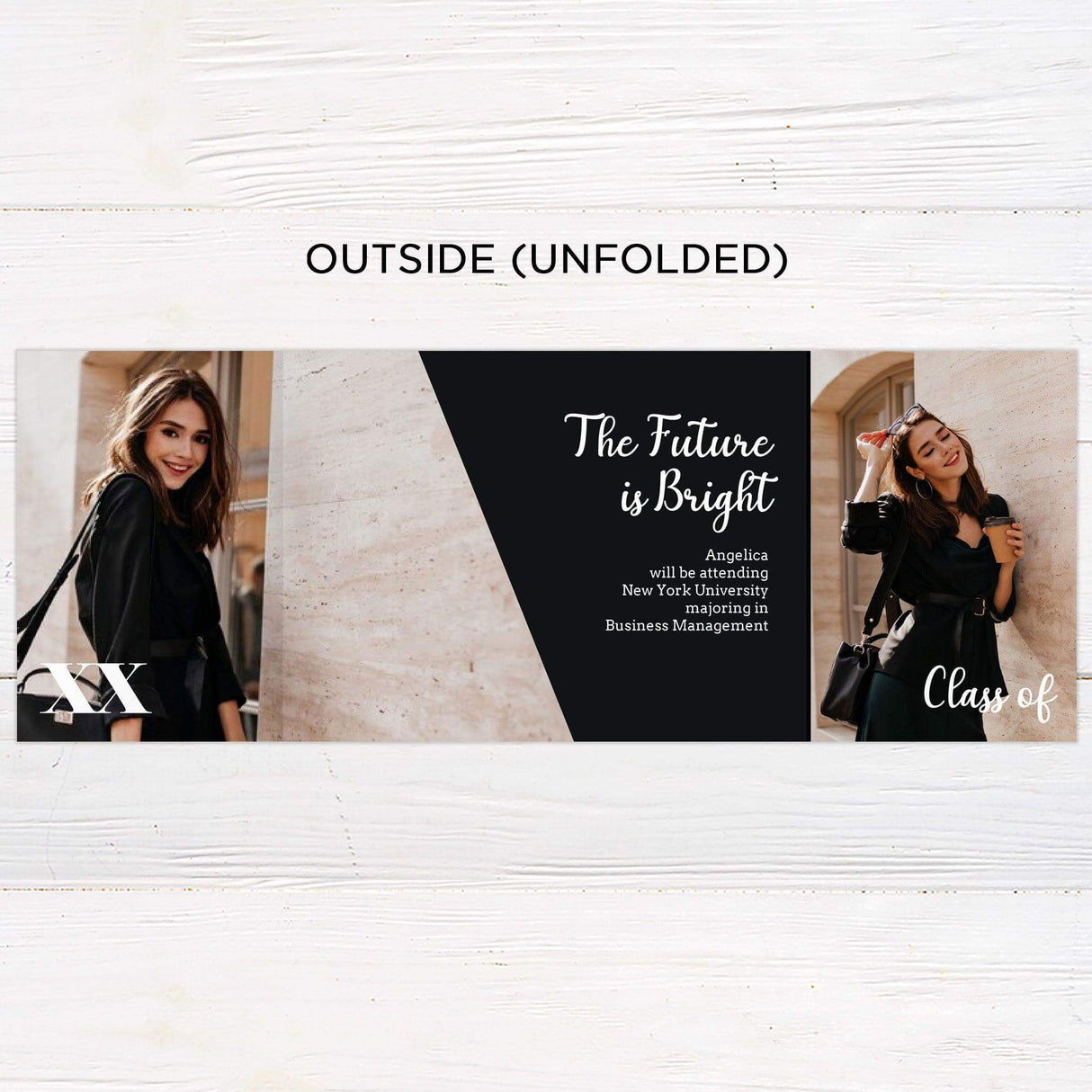 Diagonal Block Graduation Gatefold - goprintplus