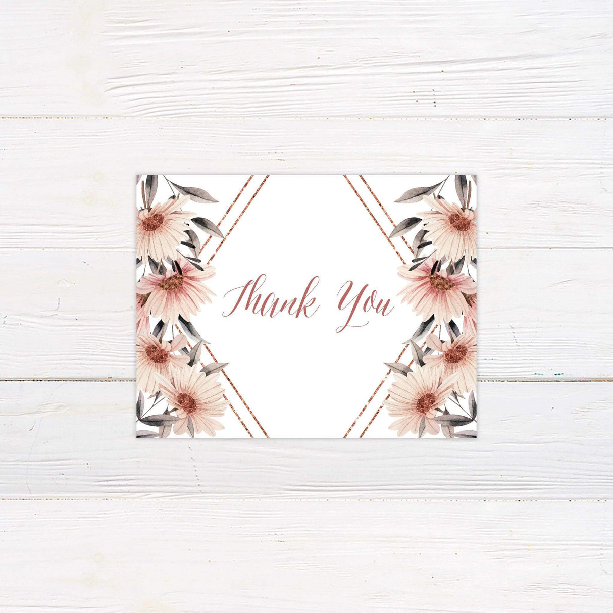Glitter Diamond Thank You Card - goprintplus